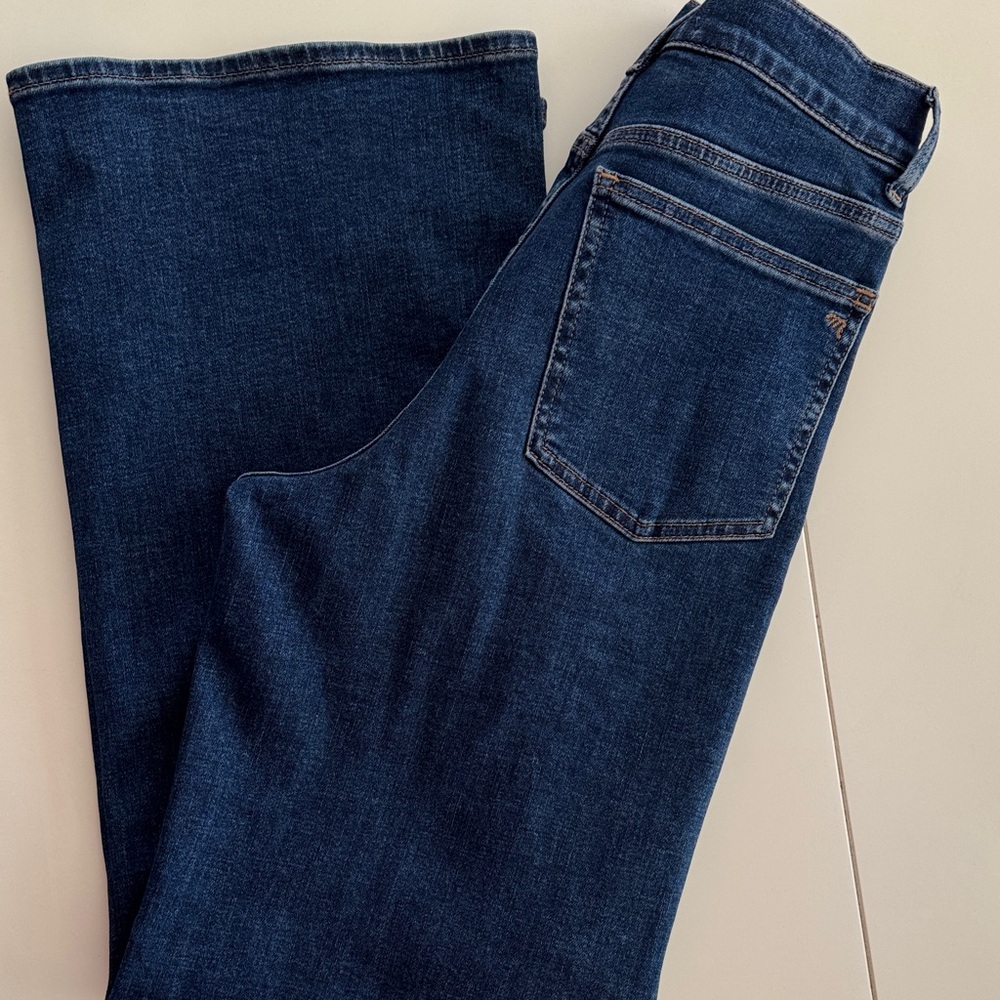 Madewell Dark Blue Wide Leg Jeans - Picture 2 of 3